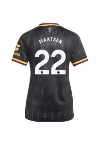 Aston Villa Ian Maatsen #22 Fotballdrakt Borte Klær Dame 2026-27 Korte ermer